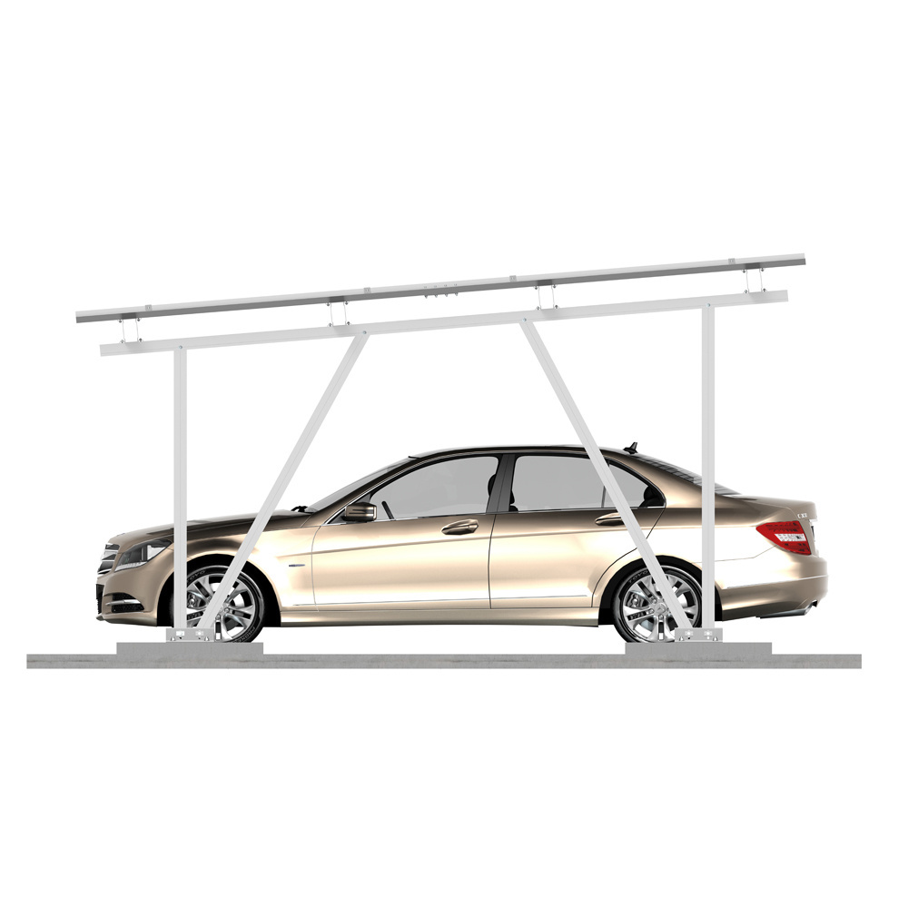 customized design aluminum commercial car parking resident carport waterproof common carport AL6005 pv solar carport mounting