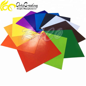 different color glossy paper / cardboard in A4 size