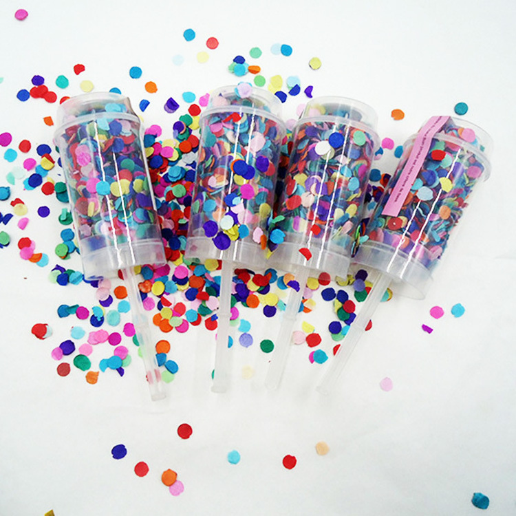 Hot Selling Handheld Fireworks Paper Colourful Confetti Wedding Birthday Party Poppers Cannon Confetti