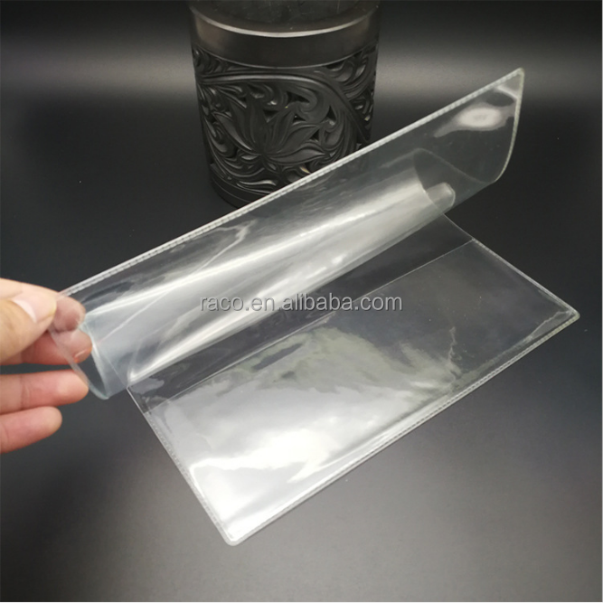 factory sell rigid pvc transparent book binding cover for students exercise book