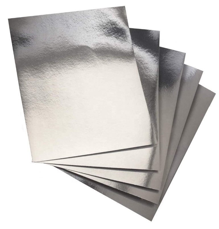 Metallic color paper and cardboard 250g mirror paper with cheap price