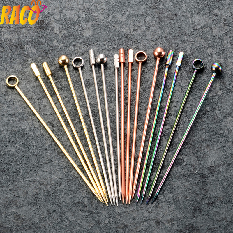 Hot-selling Fruits Stainless Steel Toothpicks Metal Toothpicks for Sandwiches Fruits and Snacks