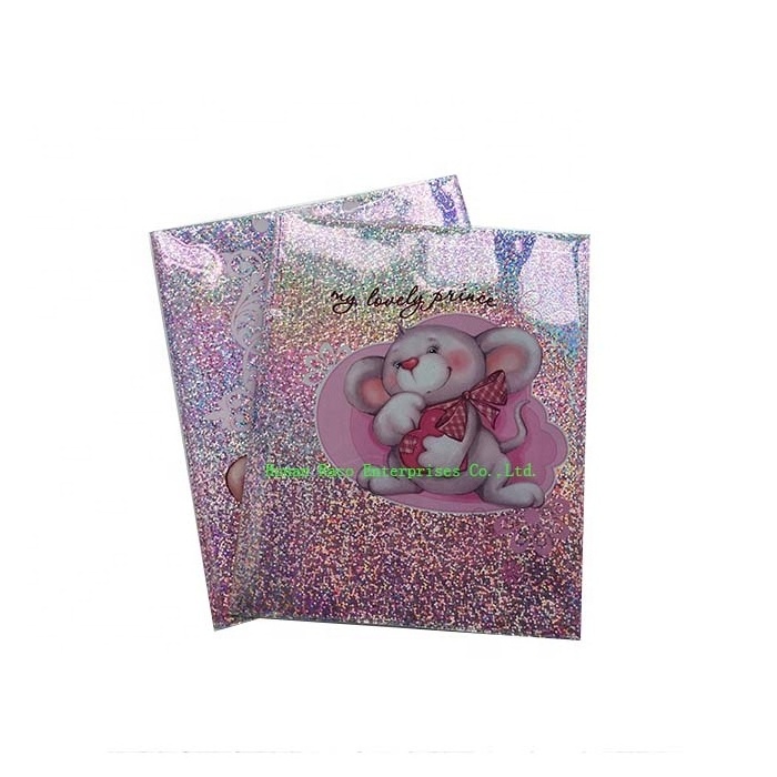 Raco Wholesale Book Cover Laser Plastic Cover Hologram Dustproof Bookcover