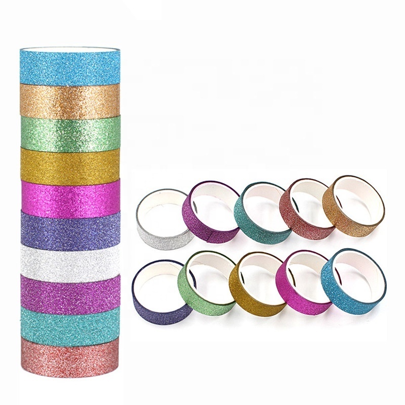 Customized OEM Printed Washi Tape Gilded Washi Tape Glitter Washi Tape Custom Printing