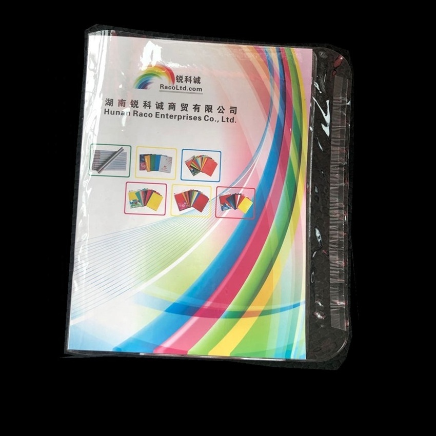 factory sell rigid pvc transparent book binding cover for students exercise book