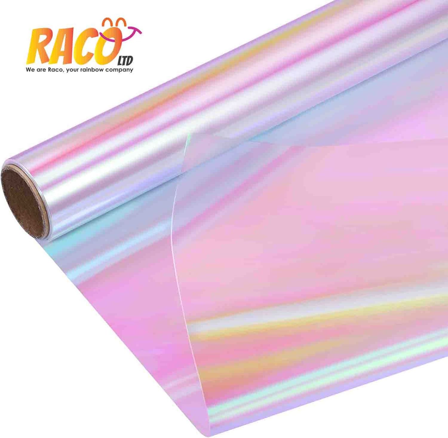 Florist Supplies Cellophane Wrap Paper Iridescent Rainbow Film Paper for Basket Filling DIY Gift Wrapping Decoration Supplies