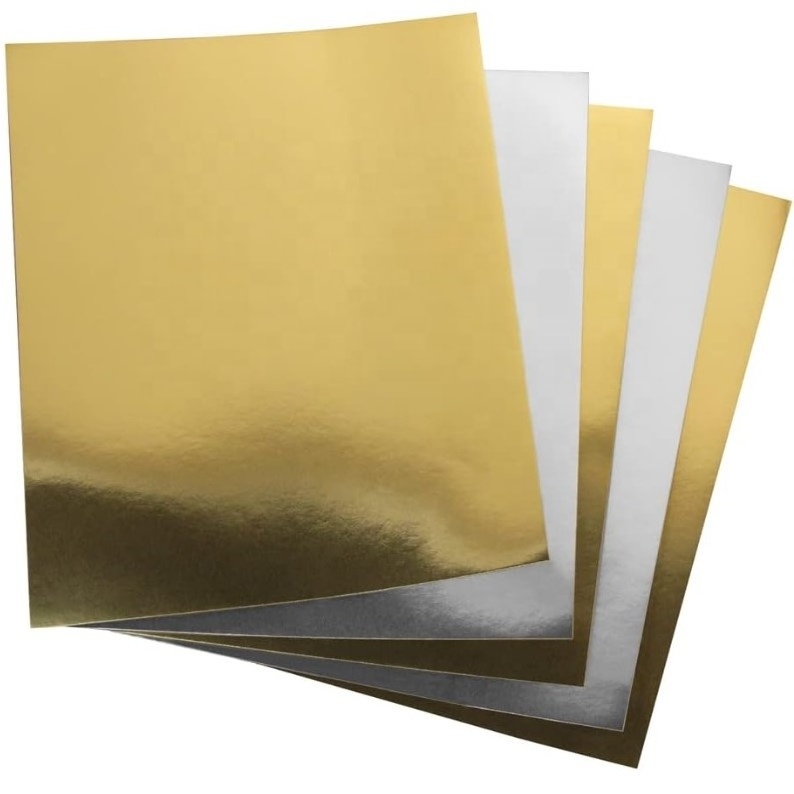 Metallic color paper and cardboard 250g mirror paper with cheap price