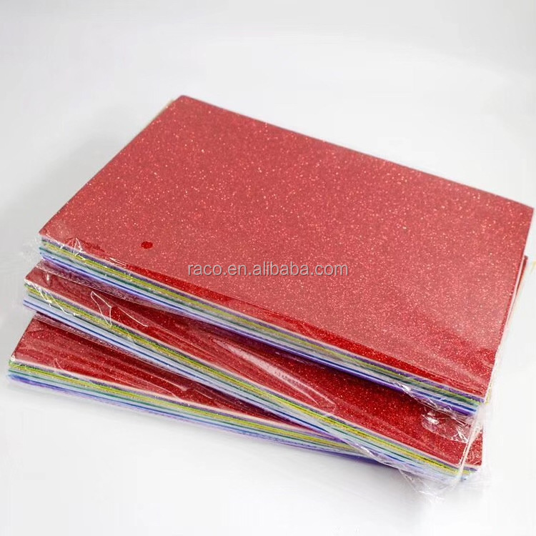 High Density Glitter EVA Foam Sheets Durable Shiny Powder EVA Foam