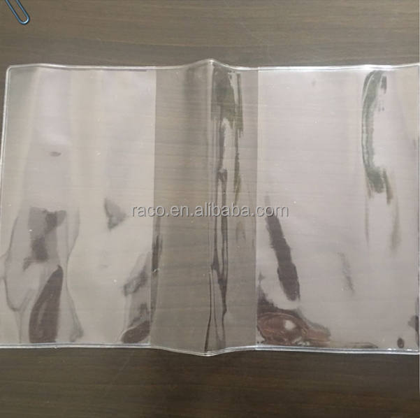 factory sell rigid pvc transparent book binding cover for students exercise book