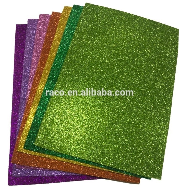 High Density Glitter EVA Foam Sheets Durable Shiny Powder EVA Foam