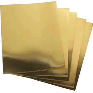 Metallic color paper and cardboard 250g mirror paper with cheap price