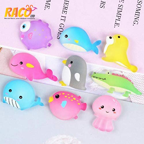 Ocean Animals Slime Charms Easter DIY Craft Making Resin Jewry Making Kit, Resin Flatback Slime Beads Making Supplies for DIY