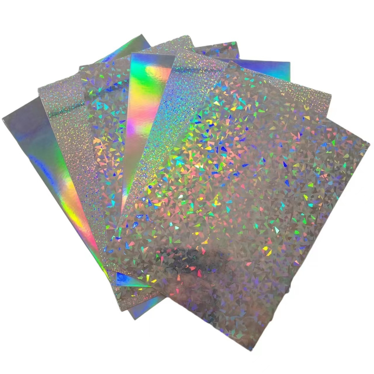 Iridescent Metallic Paper Holographic Mirror Cardstock Paper Package Decoration