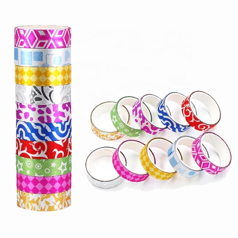 Customized OEM Printed Washi Tape Gilded Washi Tape Glitter Washi Tape Custom Printing