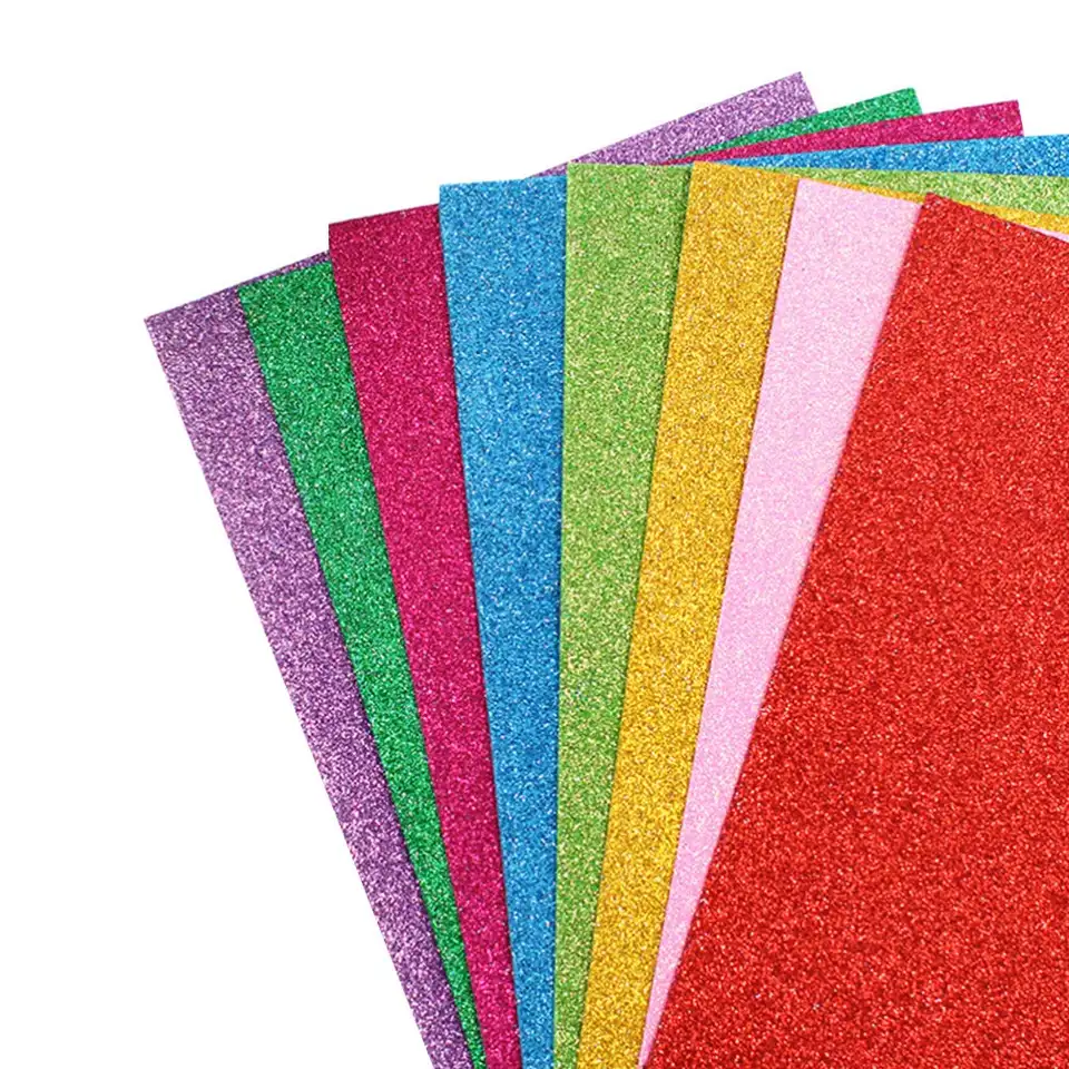 Customized Colorful High Density Shockproof Waterproof Normal EVA Glitter Foam Sheet Die Cut EVA Foam