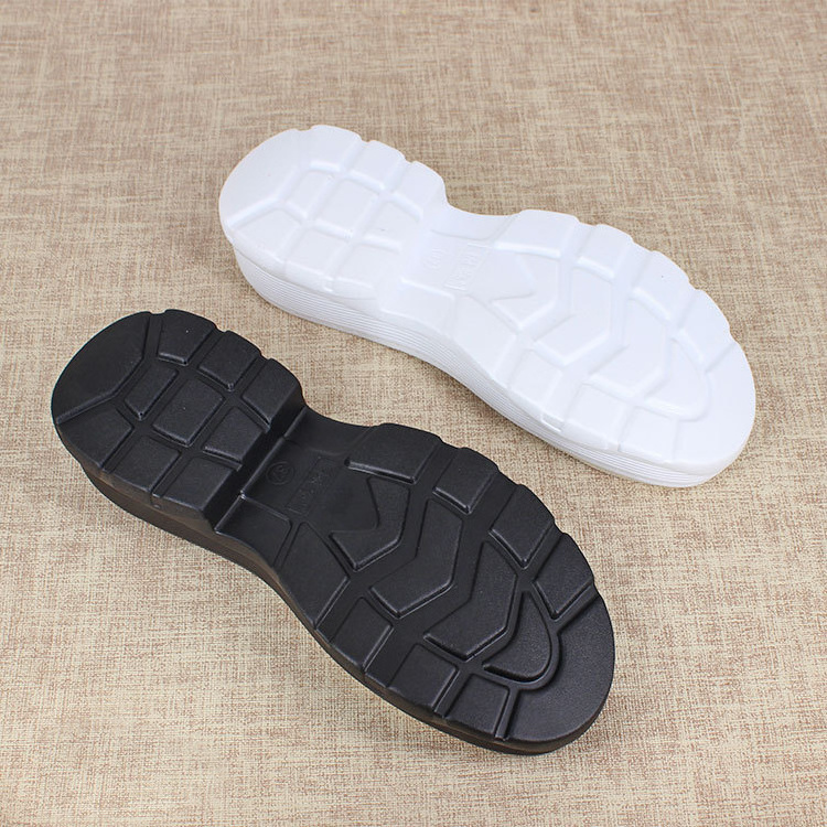 High Quality High heels 5CM Air Cushion PU Shoe Sole Soft Non Slip Fashion Women Black White Casual Sneaker Outsole