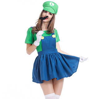 Wholesale group costumes women men kids family cosplay cartoon Mario and Luigi Costumes Kids Mario Bros/Brothers