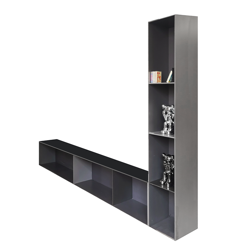 High End Modern Simple Aluminum Alloy TV Background Wall Backboard Bookshelf Display Shelf