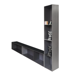 High End Modern Simple Aluminum Alloy TV Background Wall Backboard Bookshelf Display Shelf