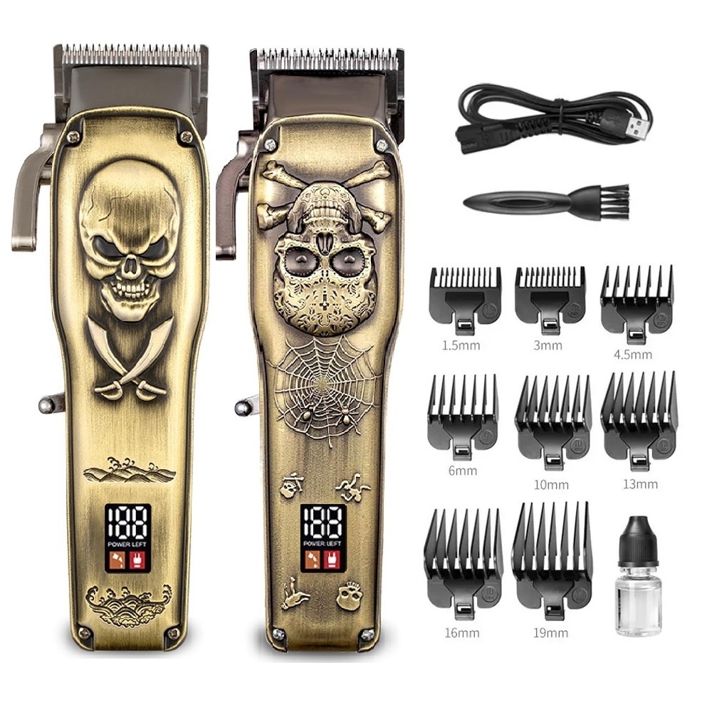 Retro Whole Metal Professional  Mens Hair Clippers Electric hair clipper blade sharpening machine