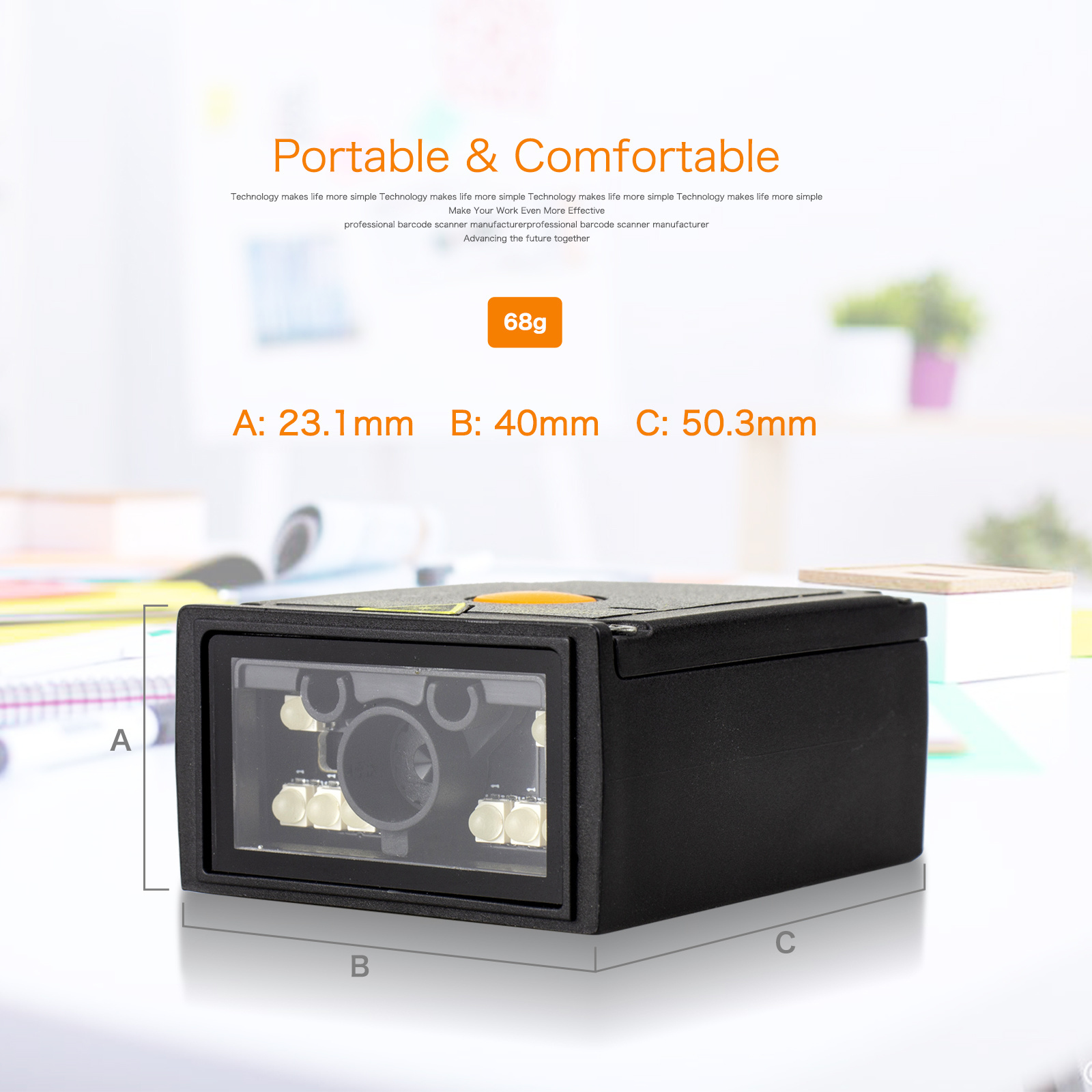 Radall Embedded Scanning Module 1D 2D QR Barcode Scan Head USB RS232 Industrial Fixed Scan Engine Mount Barcode Scanner RD-90