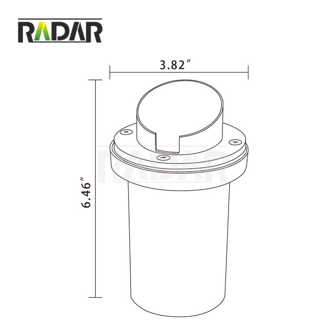 RGL-8803-BBR cast brass body plastic housing 12v outdoor landscaping lights led pathway lights easy bulb replacement