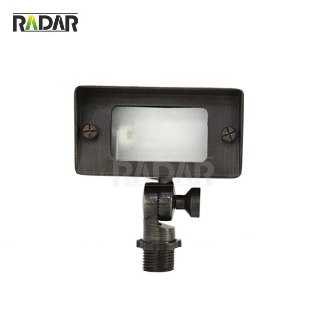 square wall flashing lighting Brass replaceable lamp body for Outdoor floor decor IP65 High quality mall market illumination