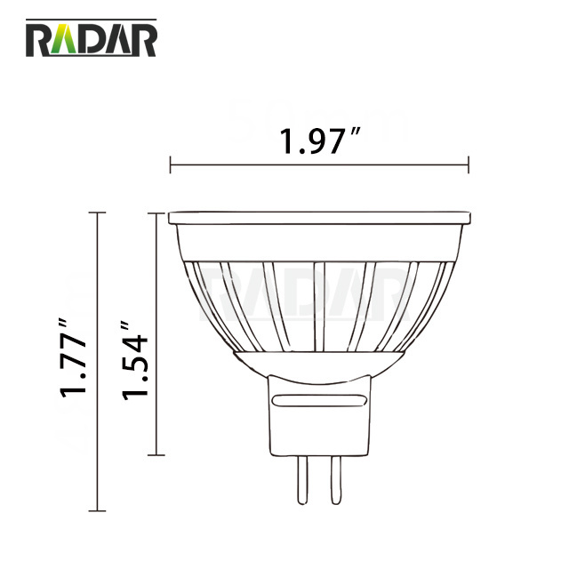 MR16 (GU 5.3 Base) LED fans Light Bulb 12V 3W ,50,000 Hour Lifetime 3000K Warm color exterior ceramic mr16 bulb 9w