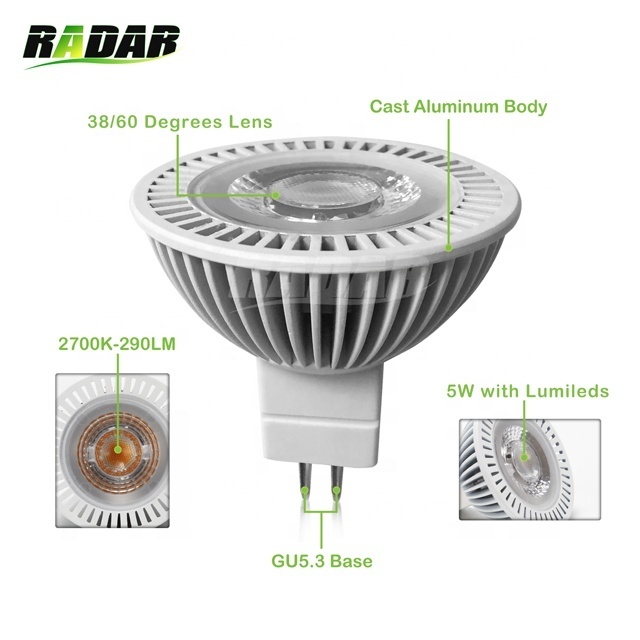 MR16 (GU 5.3 Base) LED fans Light Bulb 12V 3W ,50,000 Hour Lifetime 3000K Warm color exterior ceramic mr16 led bulb tuya