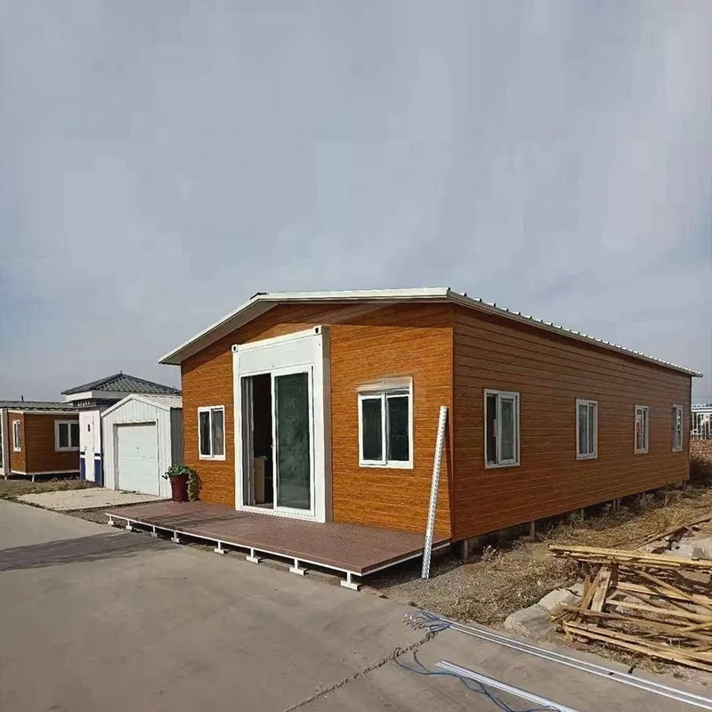 Luxury Prefab Houses Modern 3 Bedroom Log Cabin Kits Prefab Tiny House 20ft Expandable Container House