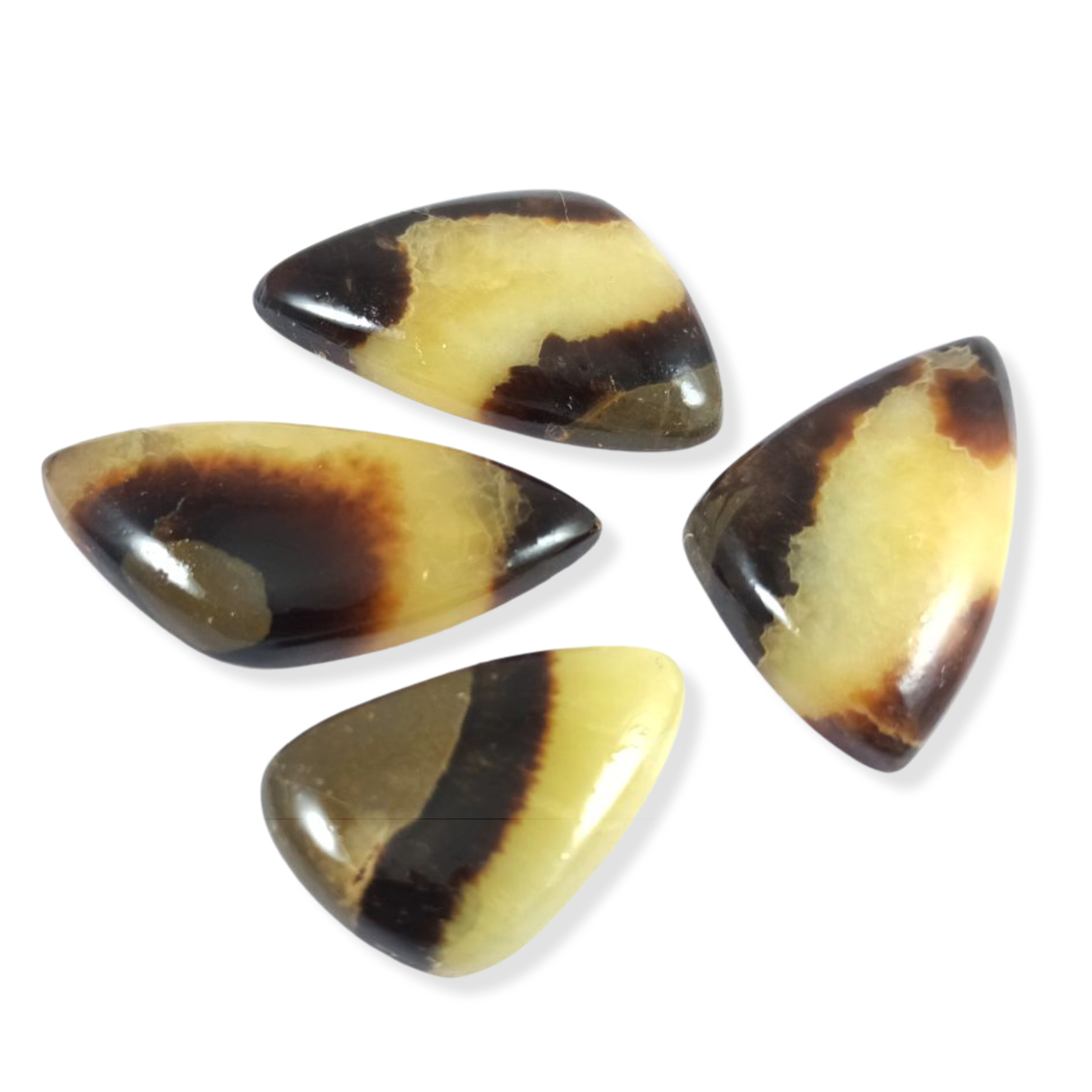 Top Natural Yellow Septarian Gemstone  Quality Yellow Septarian Cabochon Hand Polish Semi Precious Yellow Septarian Loose Stone