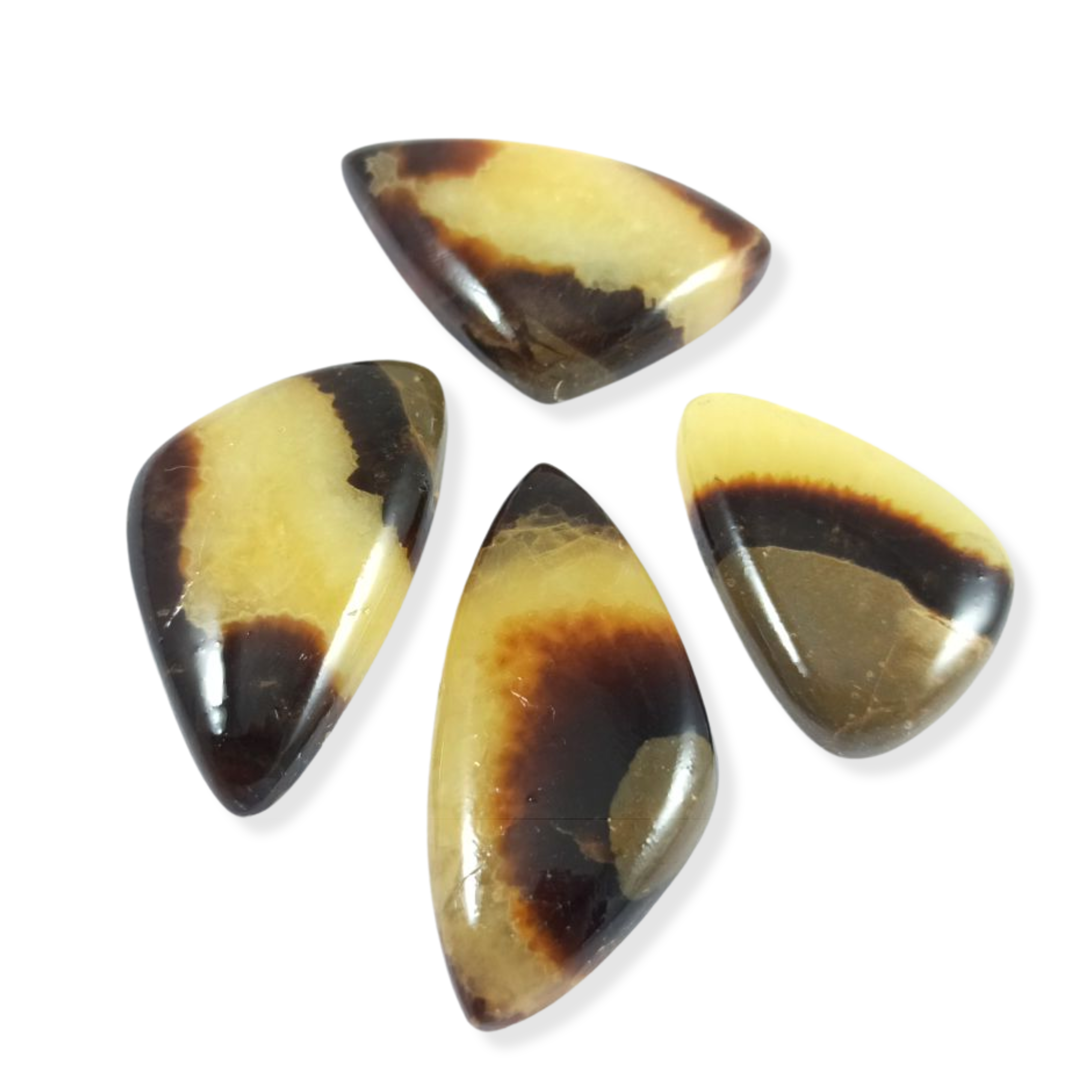 Top Natural Yellow Septarian Gemstone  Quality Yellow Septarian Cabochon Hand Polish Semi Precious Yellow Septarian Loose Stone