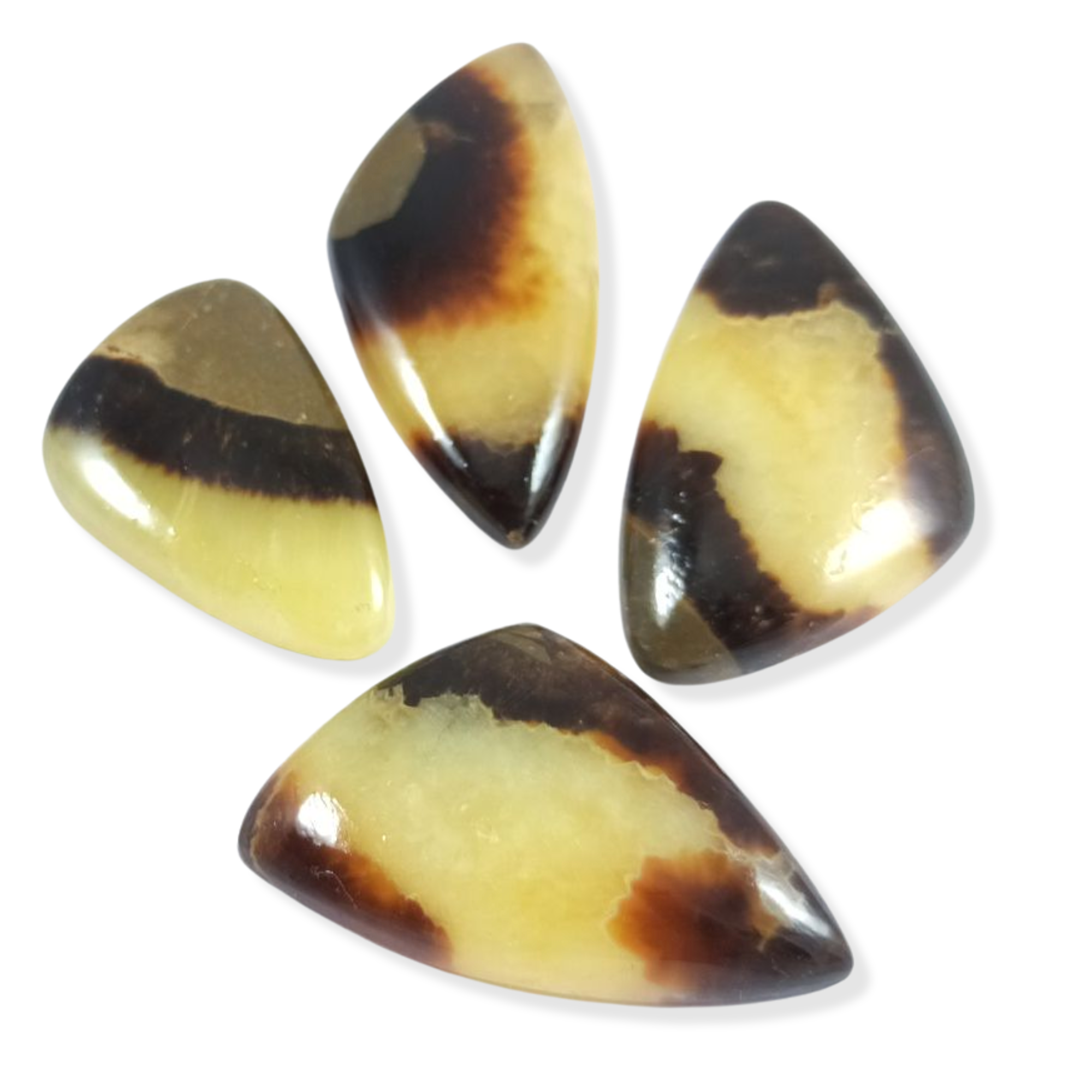 Top Natural Yellow Septarian Gemstone  Quality Yellow Septarian Cabochon Hand Polish Semi Precious Yellow Septarian Loose Stone