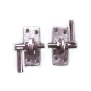 Adjustable steel gate hinges gate latch