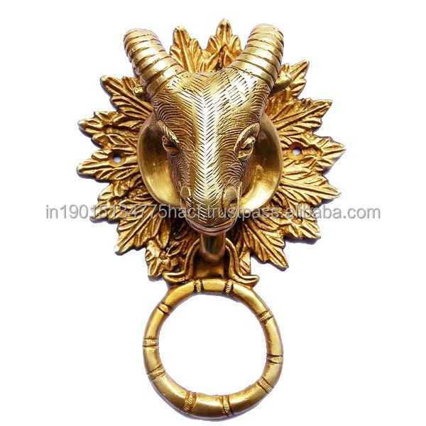 Lion premium quality golden door knocker brass animal door knocker strong antique handmade door accessory furniture hardware