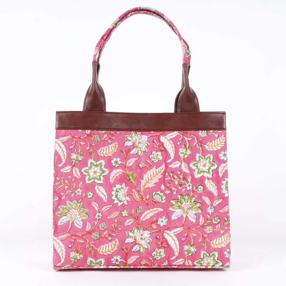 Pink Blush Classic Tote Bag Luxury Premium Tote Bags Made in India Product By Indian Manufacturer and Exporter