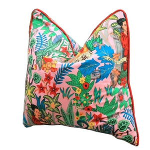 Mexican Painter Pillow Case Floral Decorative Cushion Mexican Painter Art Garden Country Mexico Muertes Cushion Cover