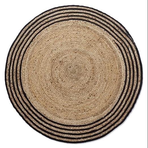 Indian Handmade Natural Jute Round Rug Yoga Mat Bohemian Doormat Turkish Living Room Rug from Indian Exporter