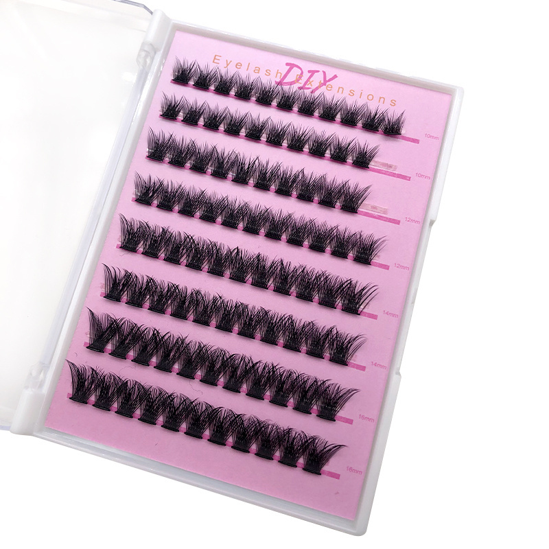 New Arrival Diy Segment No Glue Needed Self Adhesive Cluster Lash Pre-Bond Technology self adhesive eyelashes