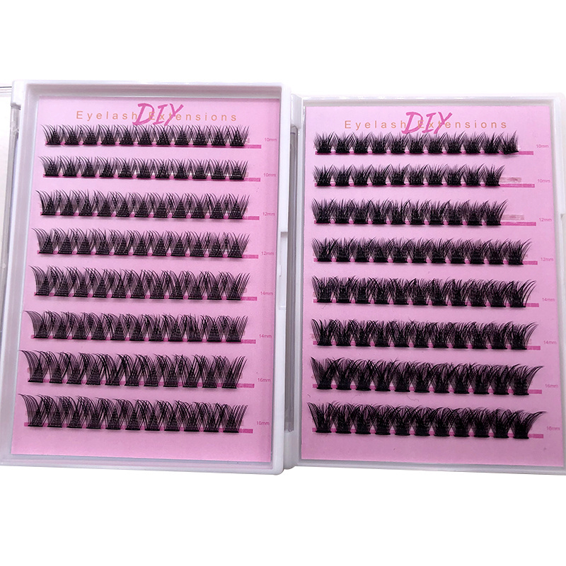 New Arrival Diy Segment No Glue Needed Self Adhesive Cluster Lash Pre-Bond Technology self adhesive eyelashes