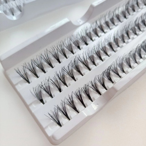 Private label Volume Lash 5P 7P Individual Lashes Cluster flare Eyelashes extensions