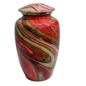 Best Urns Brass Memorial Funeral Urn Hand Painted Supplier Cremation adult funeral urns at low price - RADIANCE