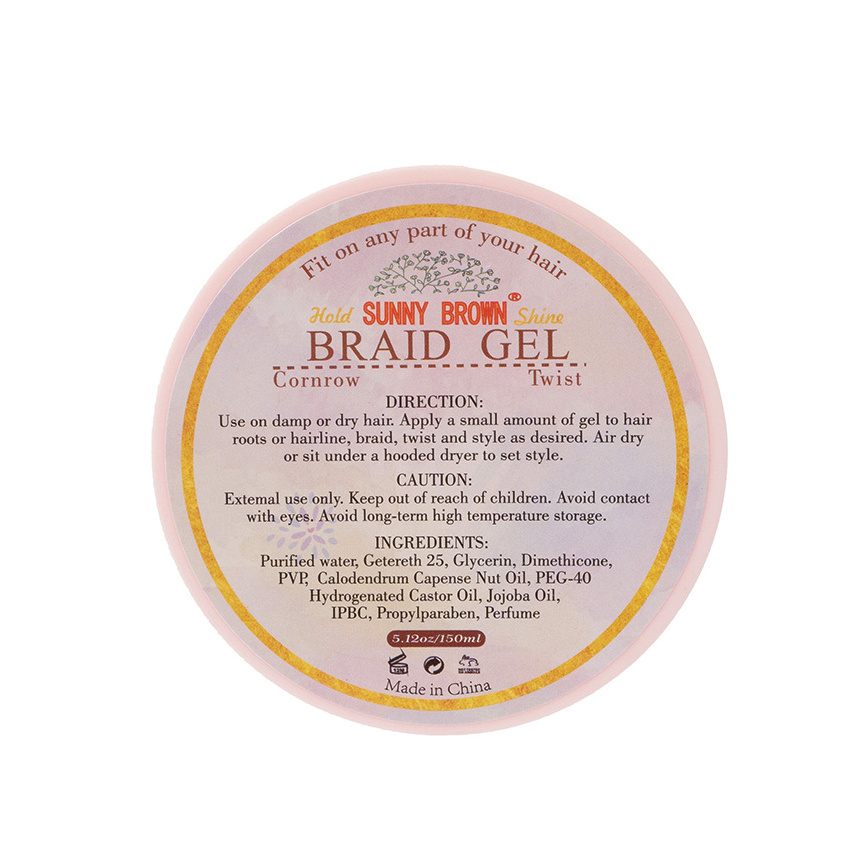 Extreme Hold Radiomir Neat All Day Locks Hair Best Selling Neat Braid Conditioning Shining Hair Private Labeling Braiding Gel