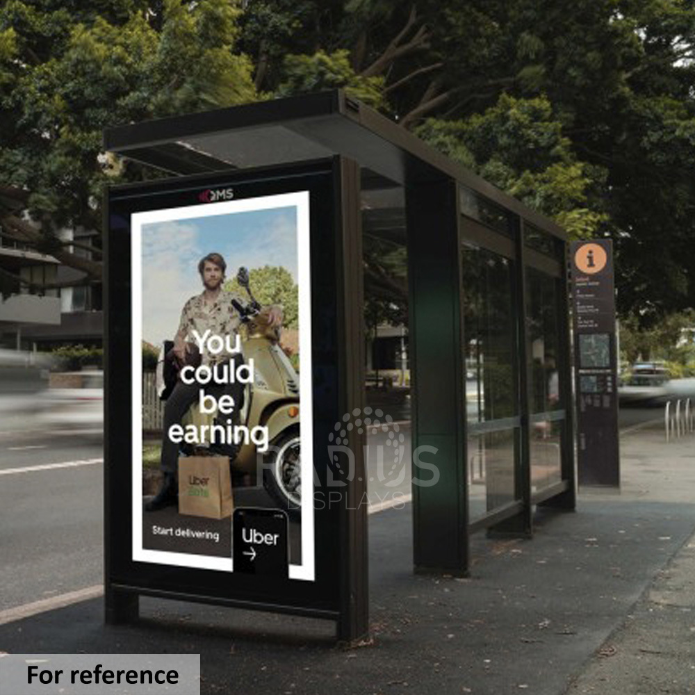 Outdoor Advertising Metal Bus Shelter for Parks Schools for General Use as Outdoor Furniture