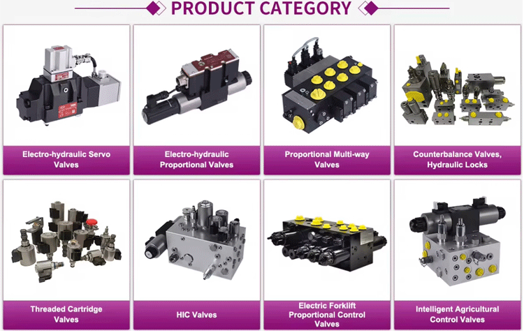 Hydraulic lock throttle integrated group manifold block proportional servo counterbalance cartridge multi-way valve manufacturer