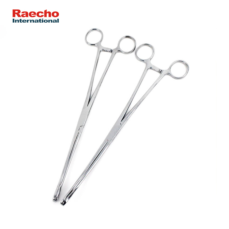 Hospital Sponge Holding Forceps Surgical Instrument Stainless Steel