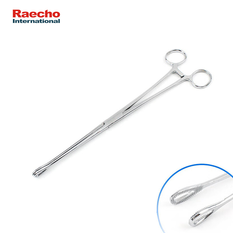 Hospital Sponge Holding Forceps Surgical Instrument Stainless Steel