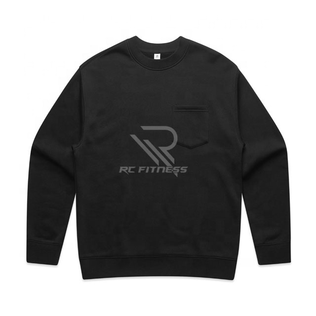 custom 100 cotton sweatshirts wholesale crew neck logo high quality basic long sleeve sweatshirt men