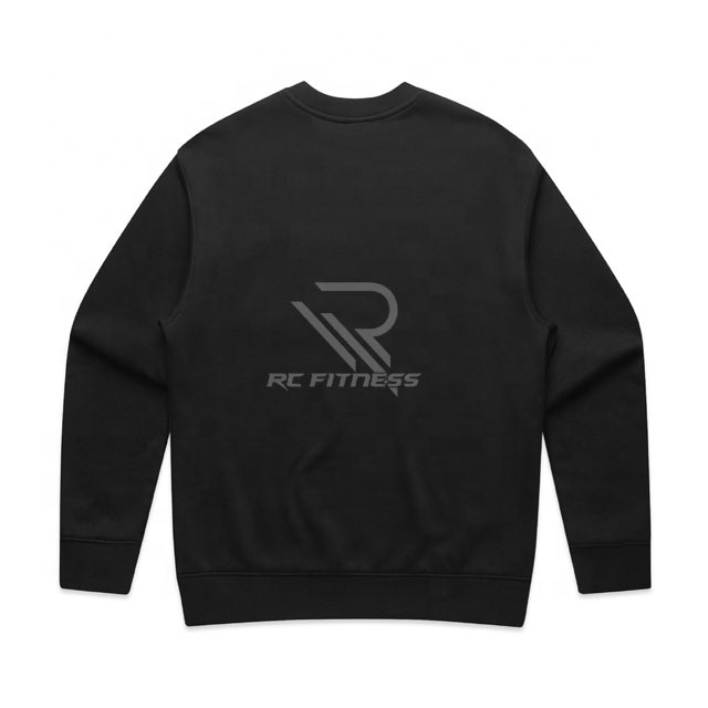 custom 100 cotton sweatshirts wholesale crew neck logo high quality basic long sleeve sweatshirt men