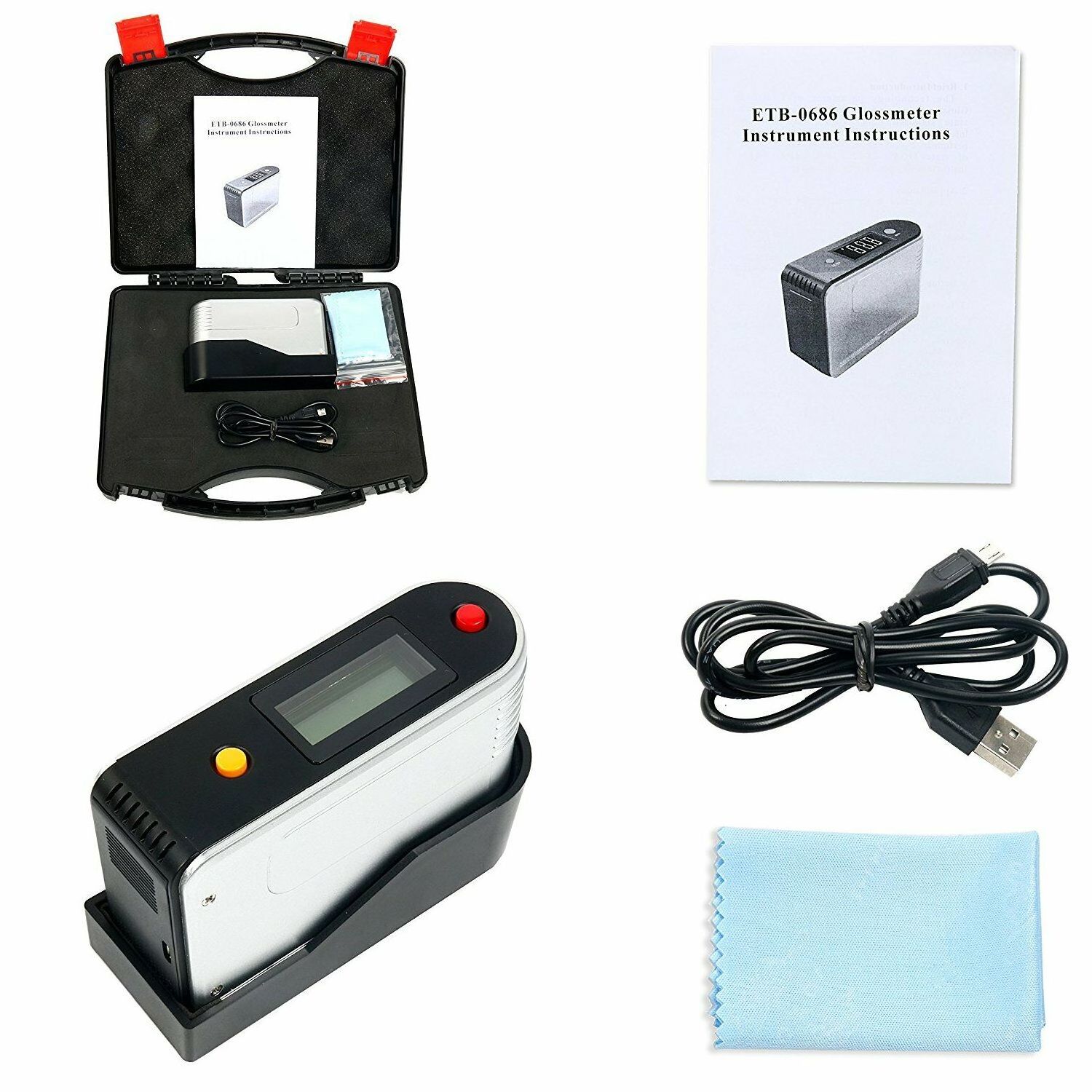 Original Factory Price ETB-0686 Gloss Meter Glossmeter 0-200Gu for Paint Marble Ceramic Tile etc. ETB0686 Surface Gloss Meter